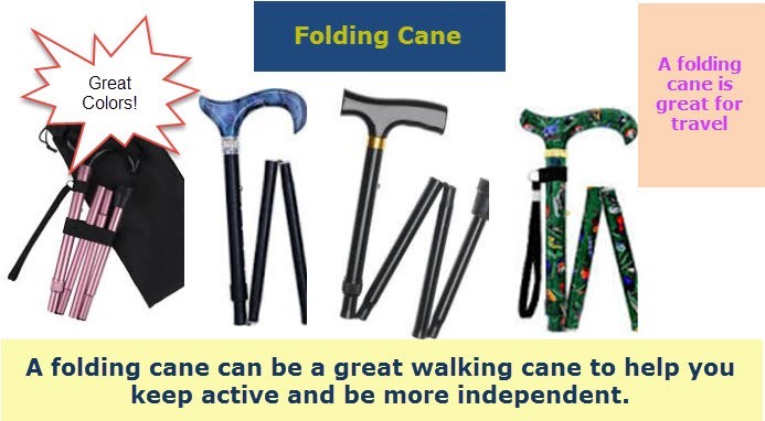 folding walking canes for men