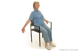 Chest Stretch ( Chair Exercises for the Elderly )