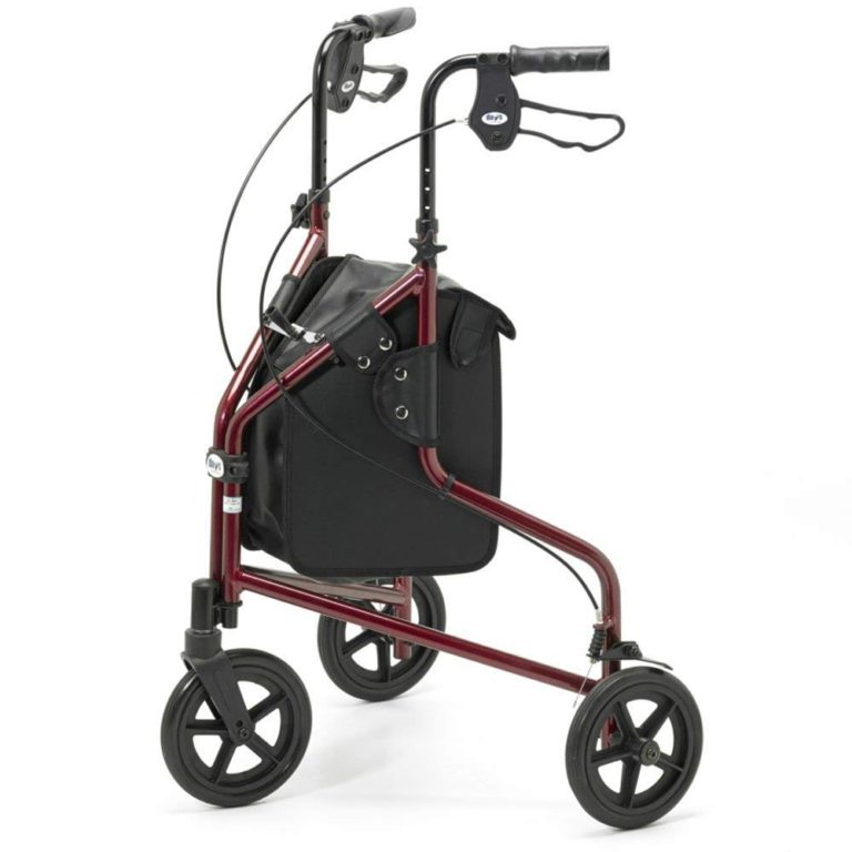 Days Lightweight Aluminium Folding 3 Wheeled Walker Elderly Falls Prevention