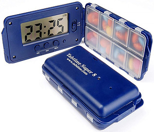 TabTime Super 8 Electronic Pill Timer Dispenser