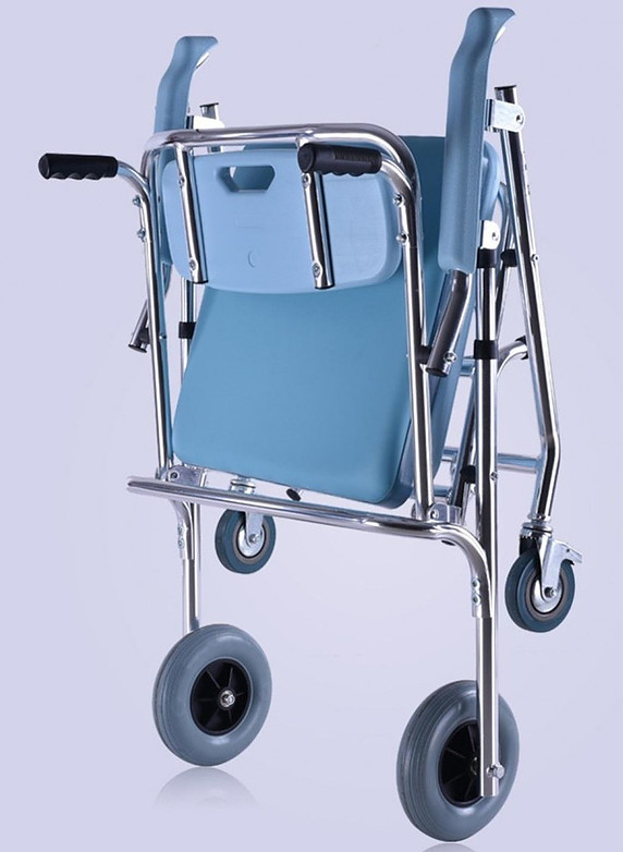 SHKD Folding Wheeled Shower Commode Chair