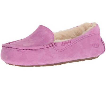 The comfortable Ugg Ansley Women's Suede Moccasin Slipper for indoors ans outdoors
