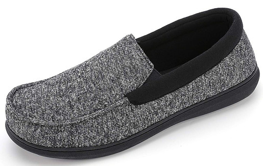 RockDove Men's Moc Slipper with SILVADUR Anti-Odor Fabric