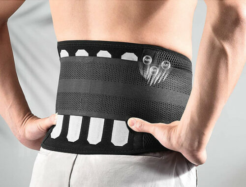 FREETOO Breathable Lumbar Back Support Brace
