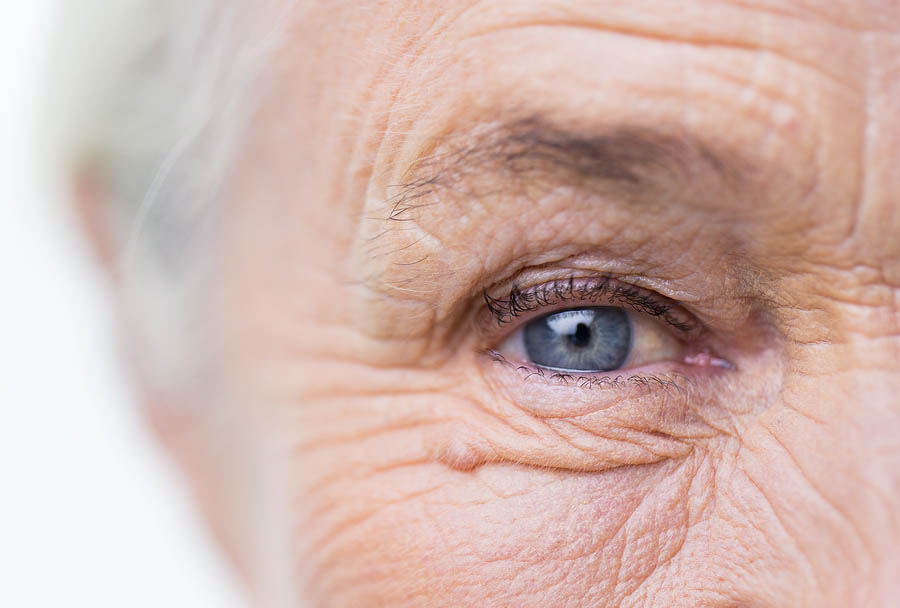 Why do your eyes get smaller as you get older ?